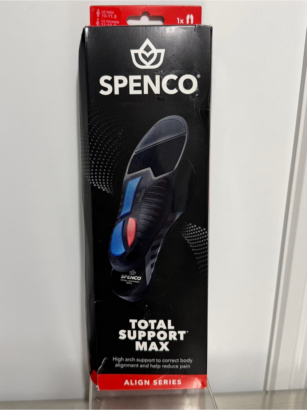 SPENCO Total Support Max Orthotic Insoles - Men’s 10-11.5 / Women’s Size 11-12.5